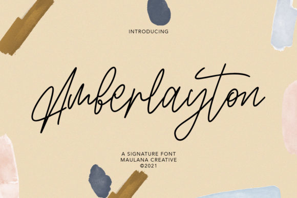Amberlayton: The Perfect Script Font for Handmade Brands