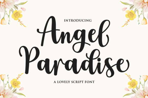 Angel Paradise: The Ultimate Script Font for Elegant Design