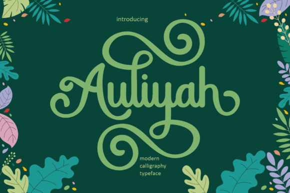 Auliyah Font: Elegant Script for Creative Campaigns