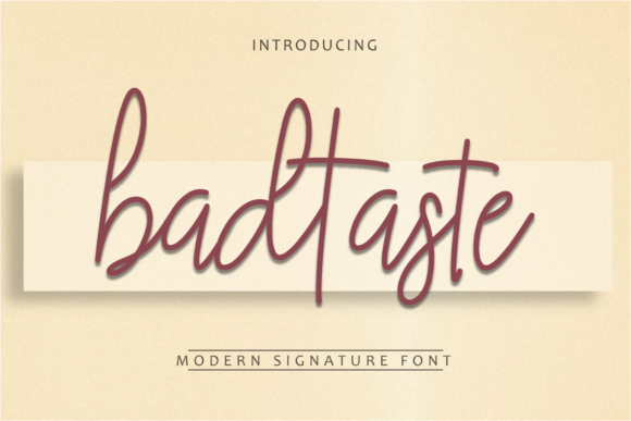 Bad Taste Font: Elegant Script for Modern Campaigns
