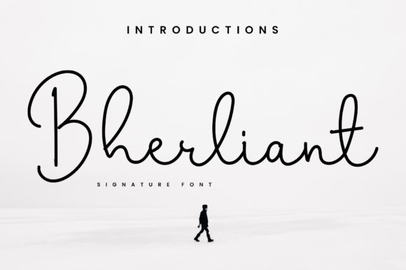 Bherliant Font: Elegant Script for Creative Projects