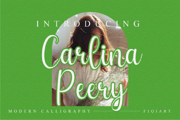 Carlina Peery: A Dazzling Script Font for Editorial Design