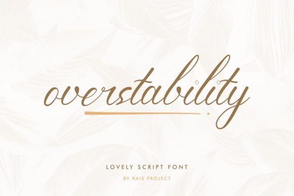 Elevate Your Brand with Overstability Script Font