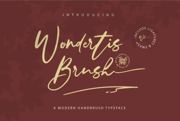 Elevate Your Brand with Wondertis Brush Typeface
