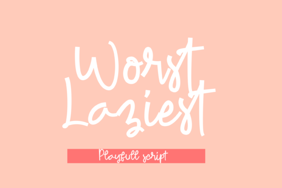 Elevate Your Shop with the Worst Laziest Script Font