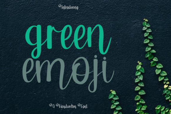 Green Emoji Font: Elevate Your Brand with Elegant Script