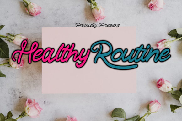 Healthy Routine Font for Authentic Branding