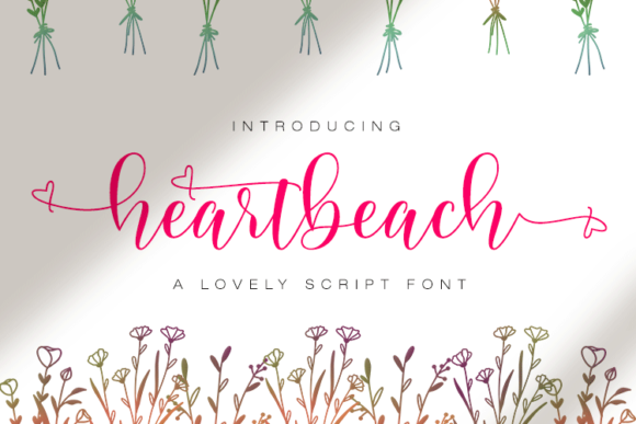 Heart Beach Font: Elegant Script for Digital Design