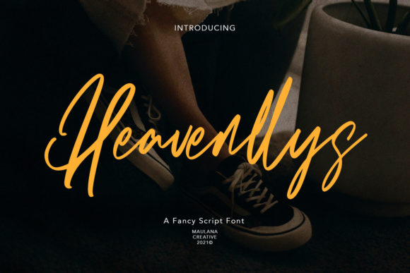Heavenllys: A Refined Script Typeface for Modern Editorial Design