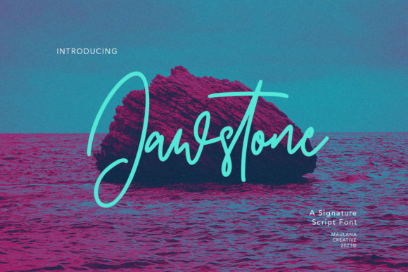 Jawstone: The Script Font for Scroll-Stopping Headlines