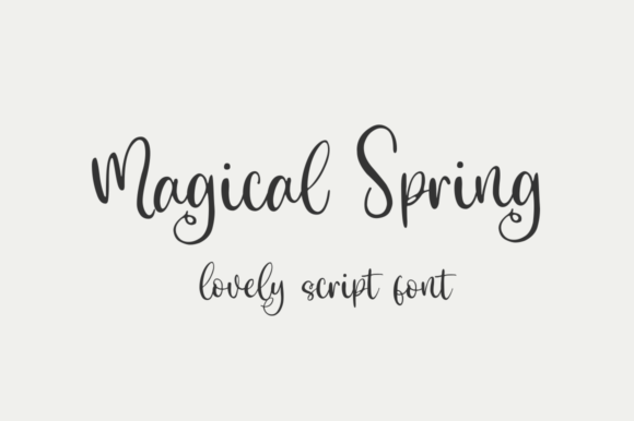 Magical Spring: A Script Handwritten Font for Campaigns