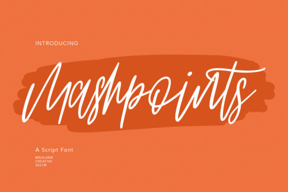 Mashpoints: A Thin Script Font for Elegant Editorial Design