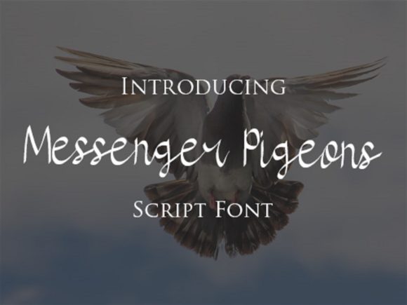 Messenger Pigeons: An Elegant Script Typeface for Editorial Design