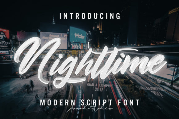 Nighttime: The Script Font for Scroll-Stopping Visuals