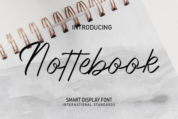 Nottebook: A Dainty Script Font for Editorial Design