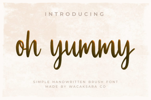 Oh Yummy Font Review