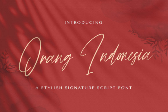Orang Indonesia: The Ultimate Script Font for Crafters