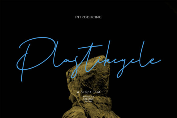 Plastikcycle: A Flowing Script Font for Handmade Brands
