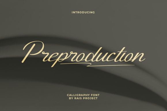 Preproduction: A Delicate Script Font for Web Design