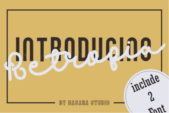 Retropia Duo: The Retro Typeface for Bold Campaigns