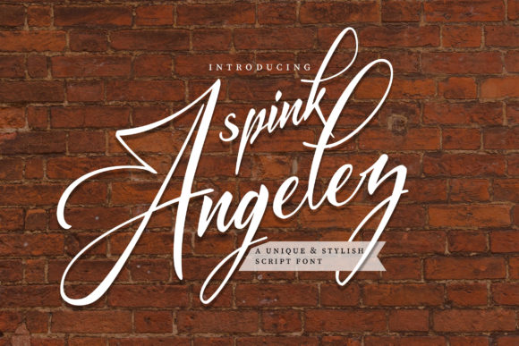 Spink Angelez Font Review for Campaign Design