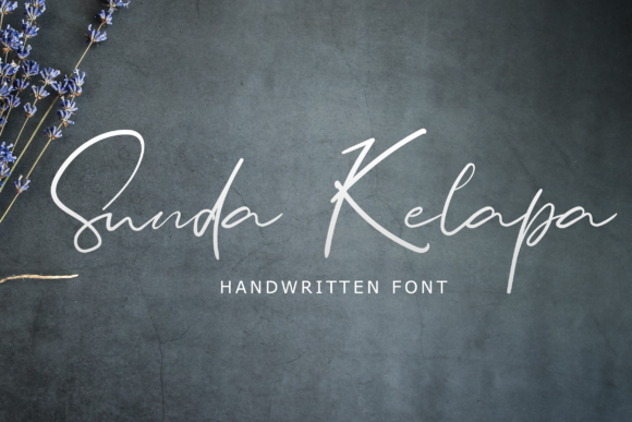 Sunda Kelapa: A Signature Script Font for Elegant Branding